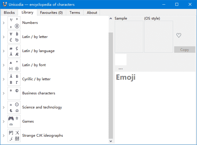 Unicodia(Unicode字符查询工具) v2.12.3 绿色版